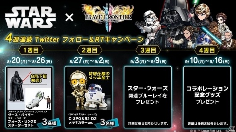 「ブレイブ フロンティア2」にて「スター・ウォーズ」コラボが8月25日より開催！の画像2