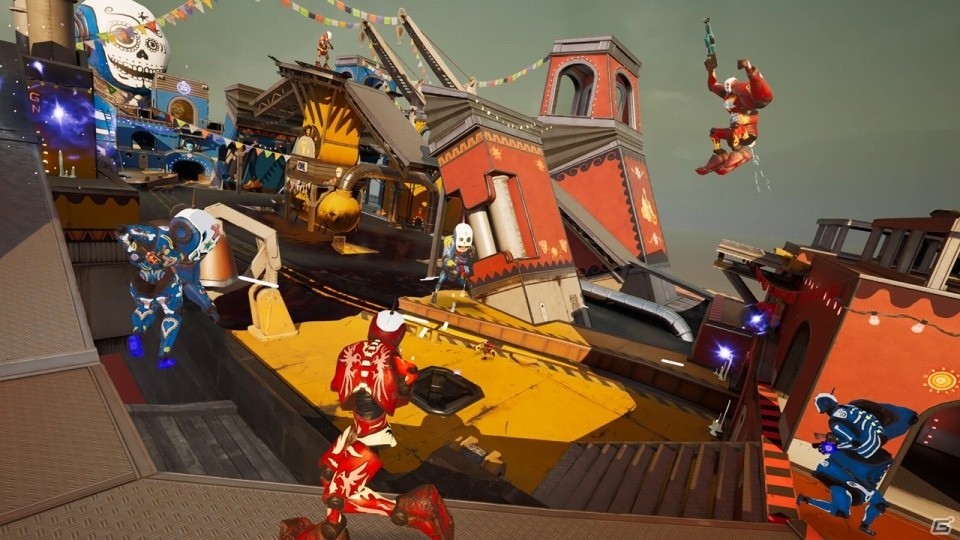 最大4対4のチームバトルでハッチャけよう！対戦型シューティング「モーフィーズ・ロウ」がSwitch向けに配信決定の画像3