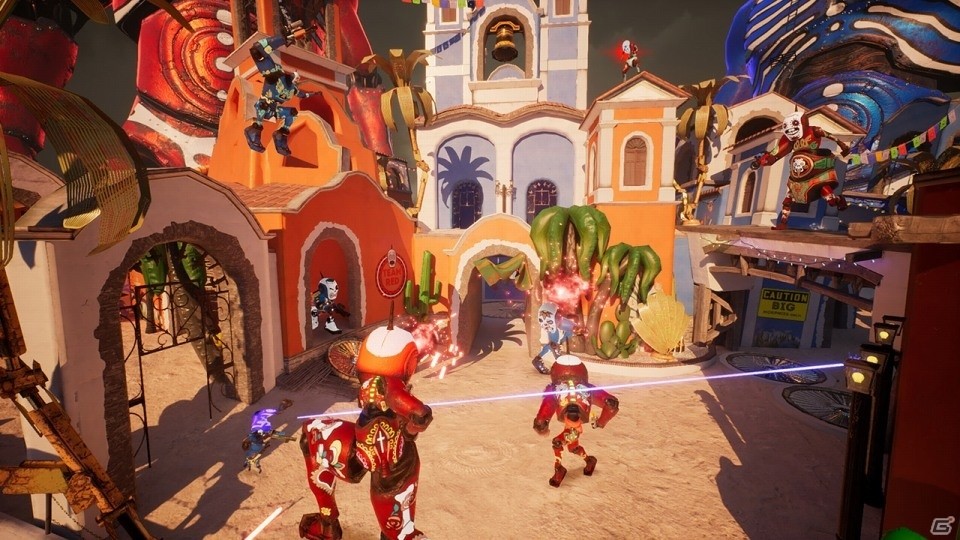 最大4対4のチームバトルでハッチャけよう！対戦型シューティング「モーフィーズ・ロウ」がSwitch向けに配信決定の画像5