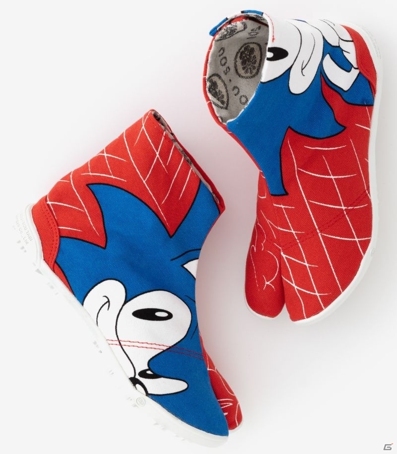 「ソニック・ザ・ヘッジホッグ」のコラボ足袋が「SOU・SOU」より本日発売！の画像1