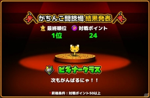 「ぼくとネコ」にてPvP「対戦！がちんこ闘技場」が正式オープン！リツイートキャンペーンも開催の画像3