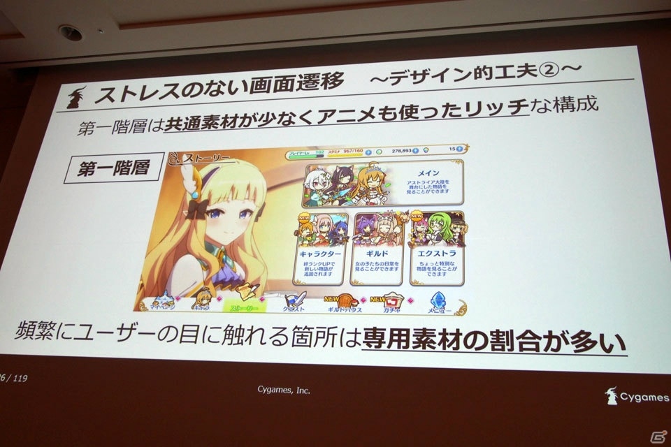 アニメRPGを実現した「プリンセスコネクト！Re:Dive」のUIデザインとプロトタイピング【CEDEC 2018】の画像10