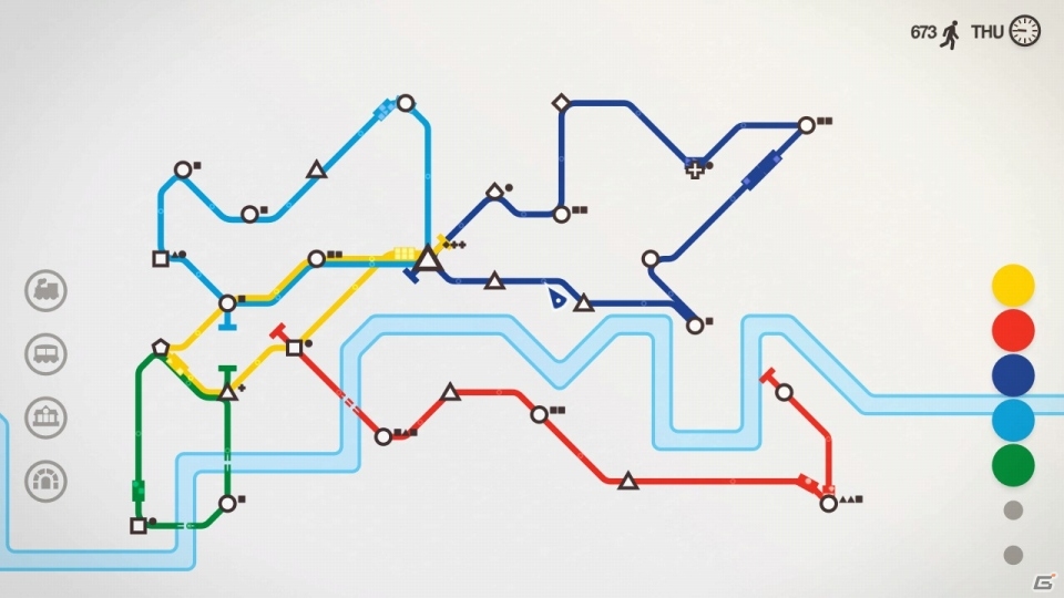世界中の都市を舞台にした地下鉄シミュレーション「Mini Metro」がNintendo Switch向けに配信開始の画像7