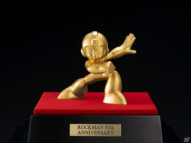 「ロックマン」30周年を記念した純金像の予約受付がスタート！の画像1