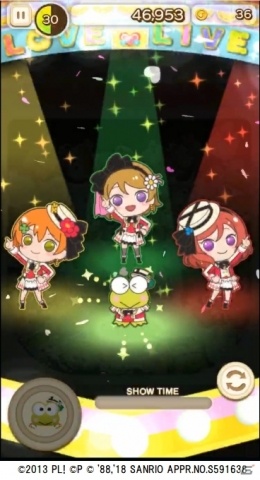 ぷちぐるラブライブ！」にて「サンリオキャラクターズ」との