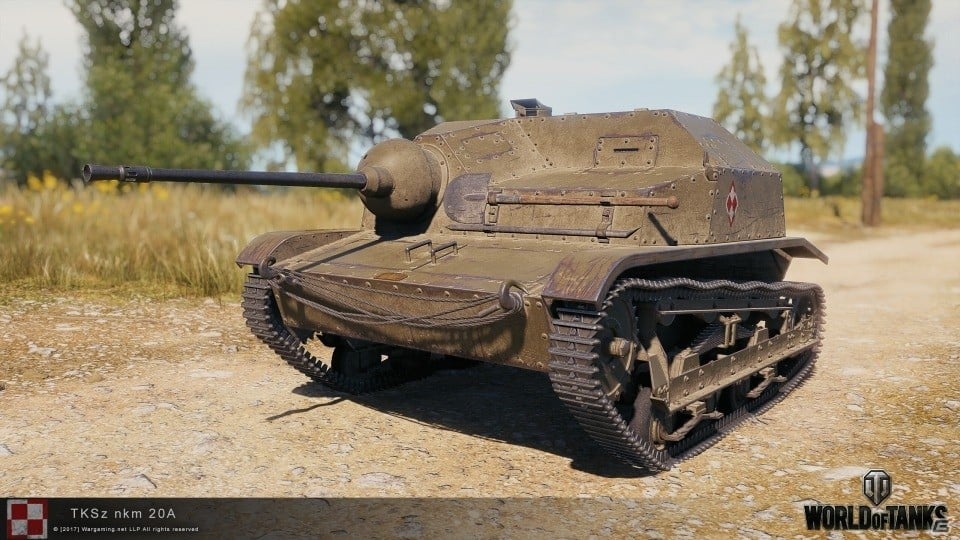 「World of Tanks」アップデート1.1実装を記念してTier II ポーランド プレミアム車輛「TKS 20」が配布！の画像2