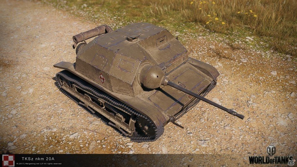「World of Tanks」アップデート1.1実装を記念してTier II ポーランド プレミアム車輛「TKS 20」が配布！の画像5