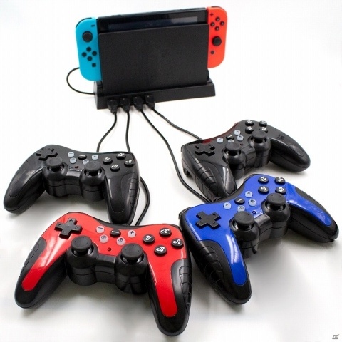 4人同時対戦も可能！Switch用周辺機器「4ポートUSBハブ ドックスタンド」が本日9月6日に発売！の画像5