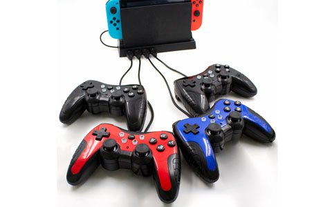 4人同時対戦も可能！Switch用周辺機器「4ポートUSBハブ ドックスタンド」が本日9月6日に発売！
