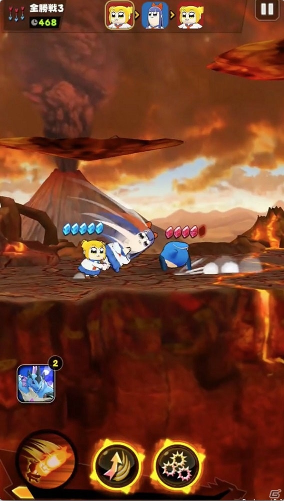 「バクレツモンスター」コラボ予定の「ポプテピピック」のキャラが登場するバトルシーン動画を公開の画像3