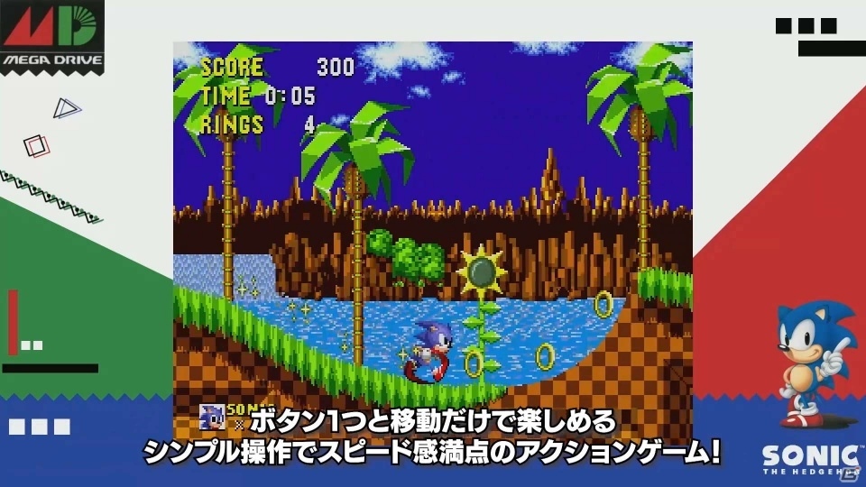 「SEGA AGES」シリーズ第1弾「ソニック・ザ・ヘッジホッグ」＆「サンダーフォースIV」本日配信！追加要素等を紹介するゲーム紹介映像も公開の画像1