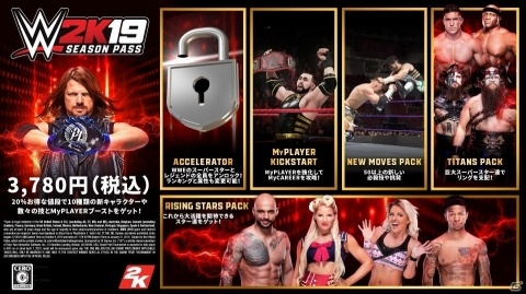 「WWE 2K19」シーズンパスとDLCの内容が発表！「MyCAREER」モードの紹介トレーラー公開もの画像1