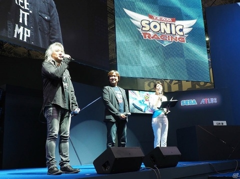 【TGS2018】飯塚隆氏×瀬上純氏のトークショー＆ミニライブ！「チームソニックレーシング」のステージイベントレポートの画像1