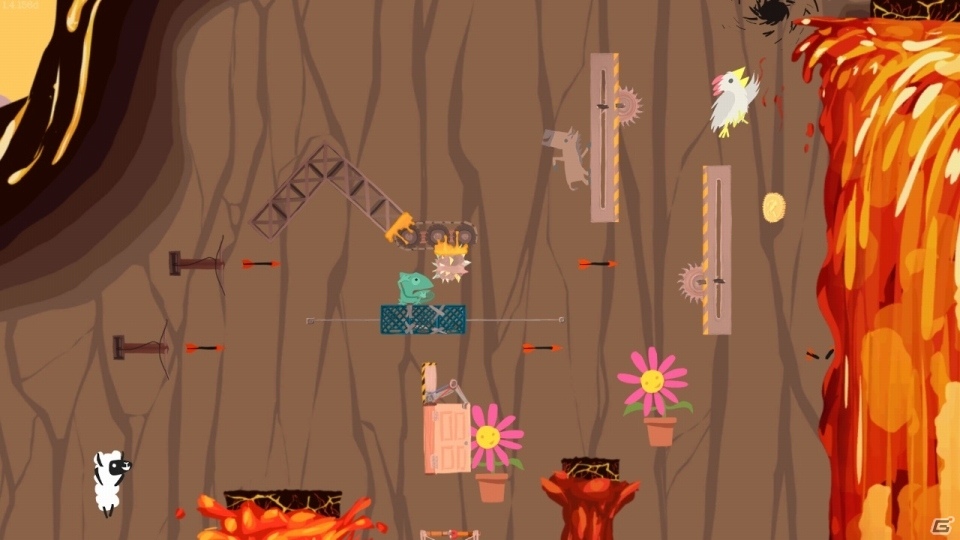 ワナを仕掛けてかわしてハチャメチャバトル！「Ultimate Chicken Horse」Switch版が配信！の画像3