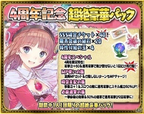 「アトリエ クエストボード」4周年記念ログインボーナスなどが行われる「4周年大感謝祭」が開催！の画像7