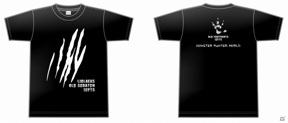 「モンスターハンター：ワールド」暗闇でぼんやりと光る痕跡Tシャツが発売！の画像1