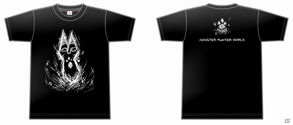 「モンスターハンター：ワールド」暗闇でぼんやりと光る痕跡Tシャツが発売！の画像2