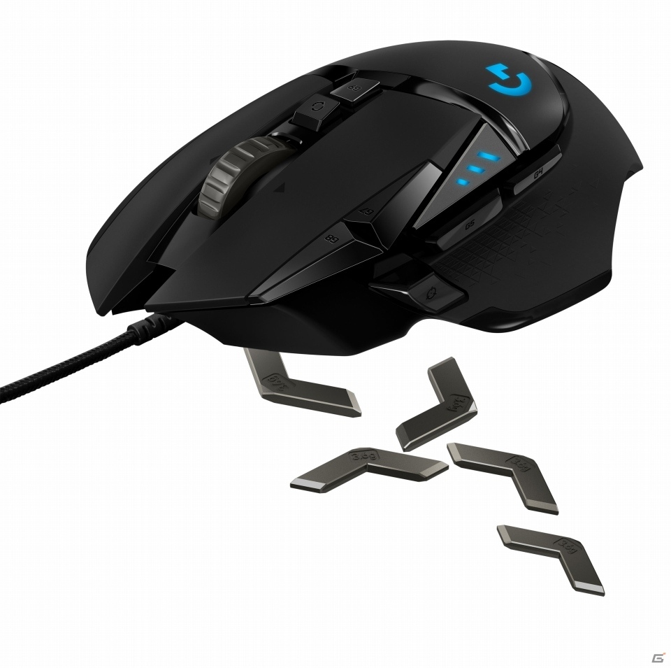 11ボタンとウエイトを5個搭載し最適なカスタマイズ可能なeスポーツ向けマウス「G502 HERO ゲーミングマウス」が発売！の画像3