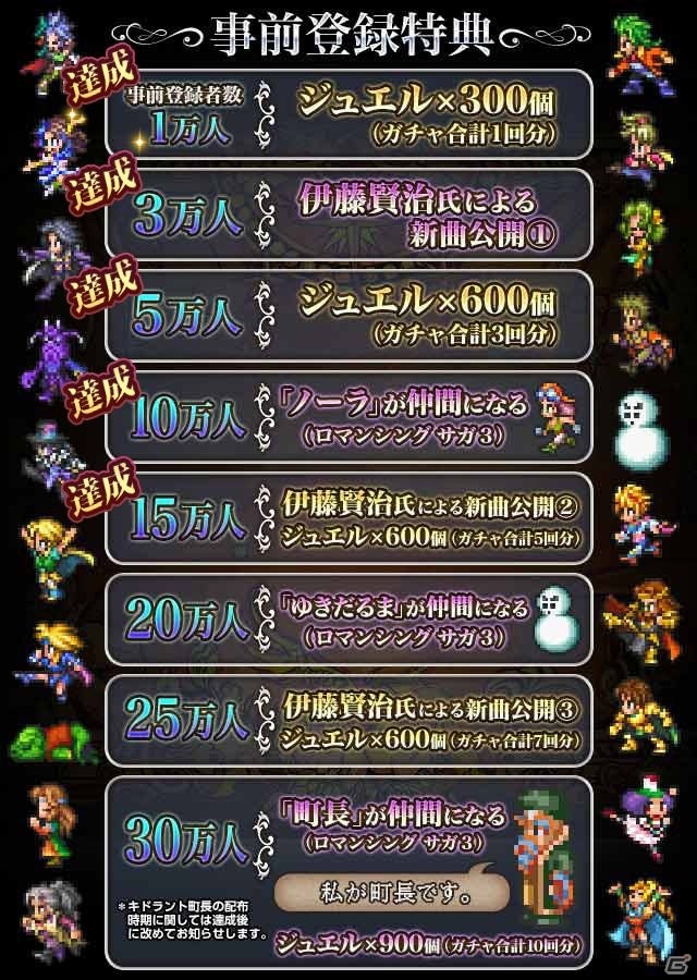 「ロマンシング サガ リ・ユニバース」事前登録者数が15万人を突破！伊藤賢治氏による新曲が公開にの画像2