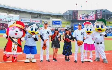 「バンドリ！ ガールズバンドパーティ！」10月13日に開催した千葉ロッテマリーンズタイアップ試合のレポートが到着