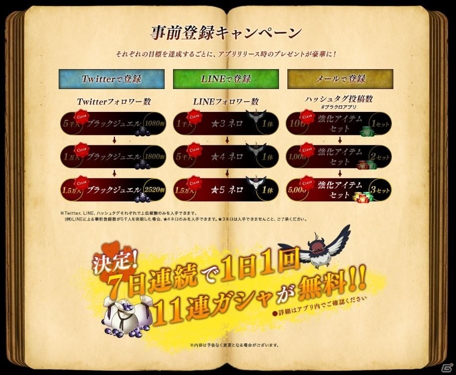 「ブラッククローバー 夢幻の騎士団」事前登録数10万人突破により7日間1日1回、11連ガシャが無料！の画像2