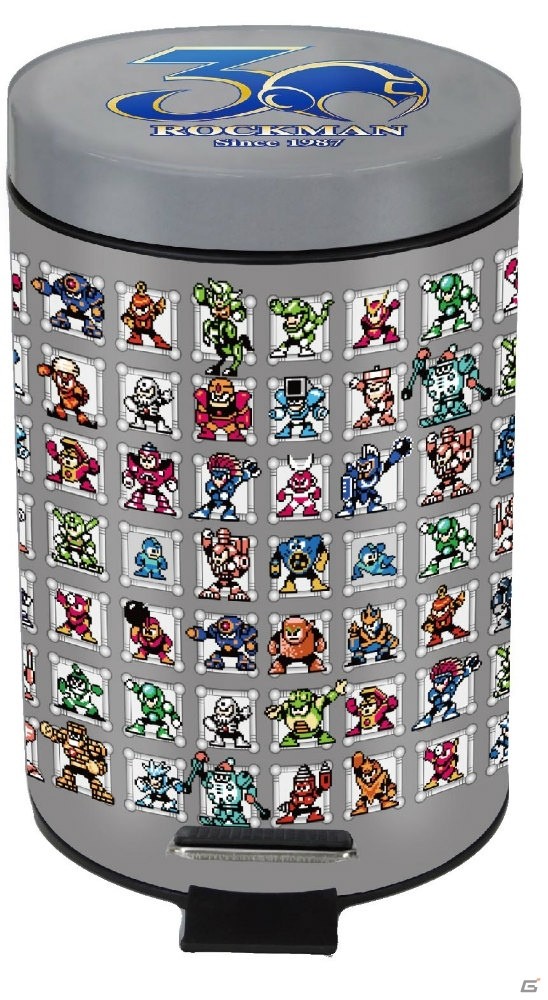 カプコン直営アミューズメント施設限定！「ロックマン ペダル式ダストボックス（全2種）」が登場の画像2