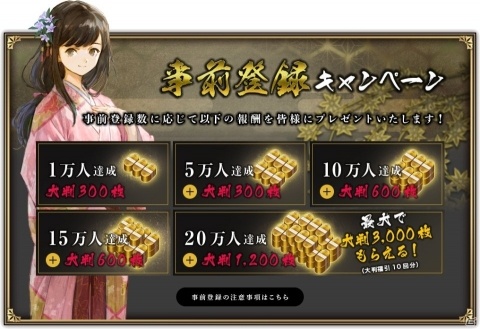 スマートフォン向け天下統一シミュレーション「戦国大河」の事前登録が開始！の画像6