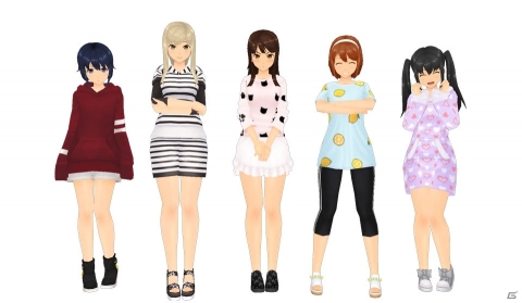 「スクールガールストライカーズ2」36人分すべてデザインが違う特別仕様！新作コスチューム「ルームウェア」が登場の画像2