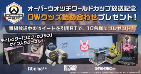 「オーバーウォッチ ワールドカップ 2018」の放送を記念したプレゼントキャンペーンが開催！の画像2