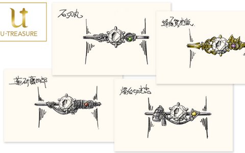 刀剣乱舞コラボジュエリーで刀剣男士をモチーフにしたリングとイヤーカフが12月1日から予約開始！