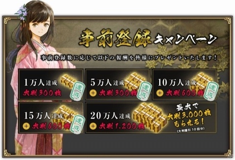 「戦国大河」事前登録者数が15万人を突破！配信ストアでの事前予約がスタートの画像3