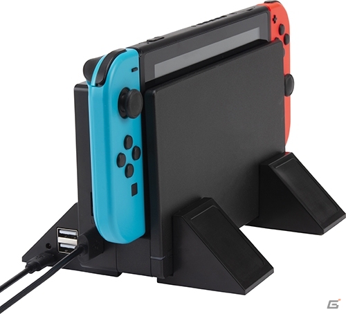 PS4/Nintendo Switch向けの縦置きスタンドが11月23日に発売！4ポートのUSBハブとアジャスター機能付きの画像5