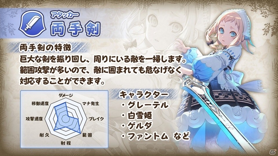 「グリムエコーズ」Google Playでの事前登録がスタート！パーティ編成に役立つ職種・武器の情報も公開の画像3