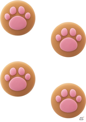 サイバーガジェット、「アナログスティックカバーねこにゃん」の新色「黒×グレー」と「茶×ピンク」が11月26日に発売！の画像5