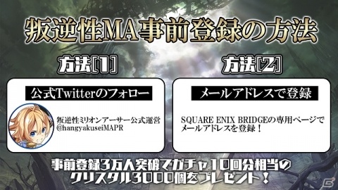 「叛逆性ミリオンアーサー」のゲームジャンルはアニメオンラインRPG！事前登録がスタートの画像2