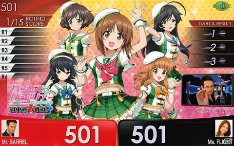 「ガールズ＆パンツァー 戦車道大作戦！」とコラボレーションしたダーツセットがダーツハイブから登場！の画像2