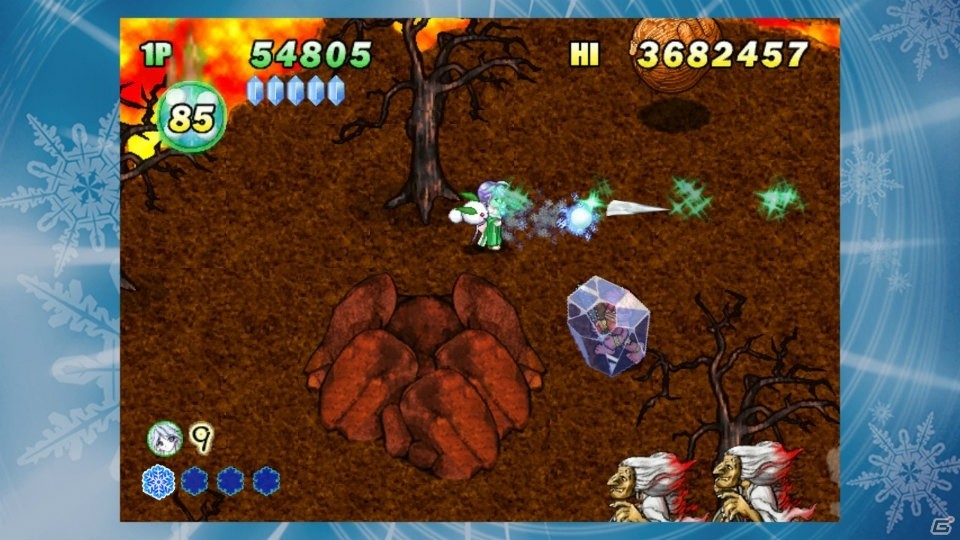 アクションシューティング「雪ん娘大旋風~さゆきとこゆきのひえひえ大騒動~」がSwitchに登場!