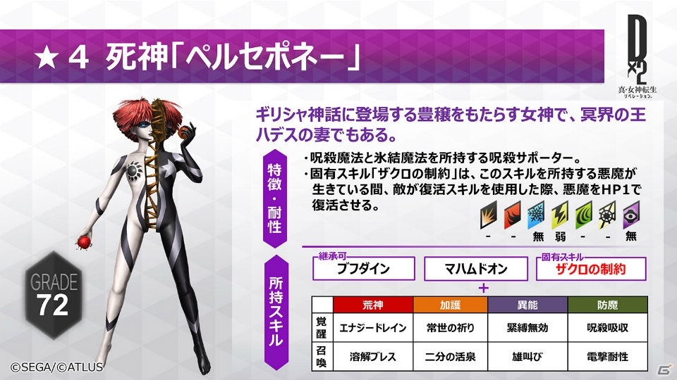 「D×2 真・女神転生リベレーション」新種族「死神」よりモト、ネルガルなど7体の悪魔が登場！の画像5