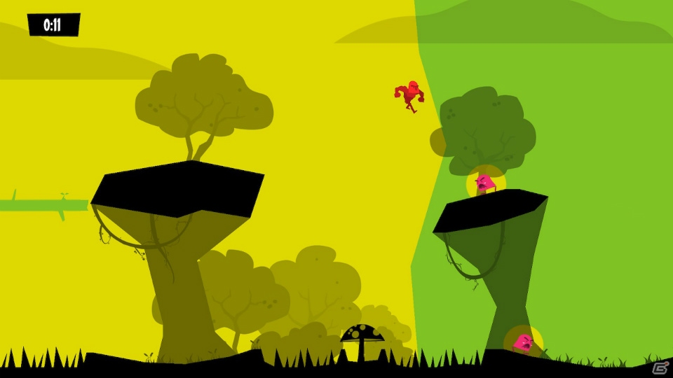 変化し続けるステージ上で簡単バトル！1人でもみんなでも遊べるアクションゲーム「Runbow」が配信開始！の画像4