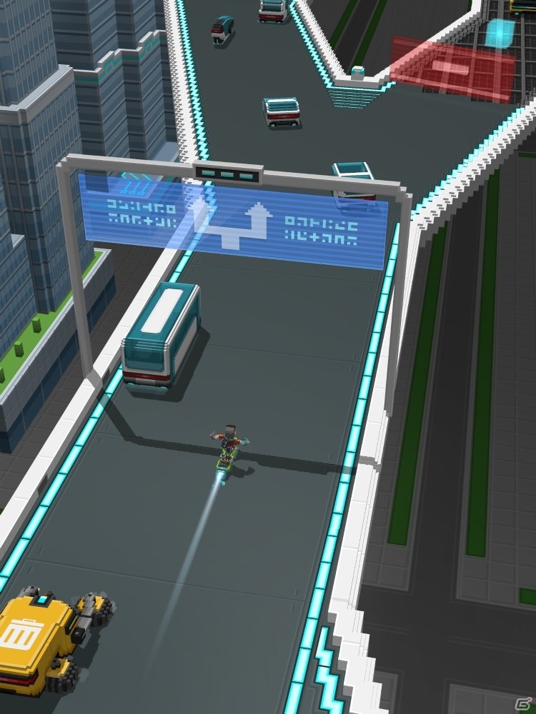近未来都市のハイウェイをホバーボードで走り抜ける新作アプリ「Highway Surf」が配信開始！の画像3