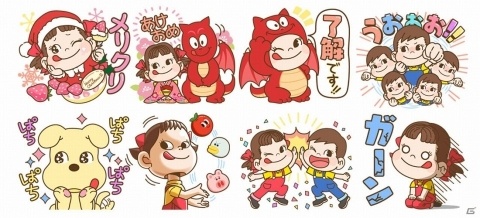 「LINE バブル2」にて「ペコちゃん」とのコラボイベントが開催！コラボ限定LINEスタンプも配信の画像2