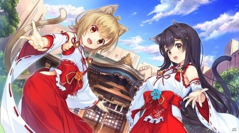 ネコミミ巫女との共同生活が楽しめる恋愛ADV「NekoMiko」がSteamで2019年1月に配信決定！の画像1