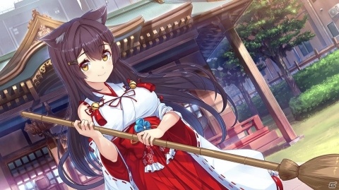 ネコミミ巫女との共同生活が楽しめる恋愛ADV「NekoMiko」がSteamで2019年1月に配信決定！の画像4