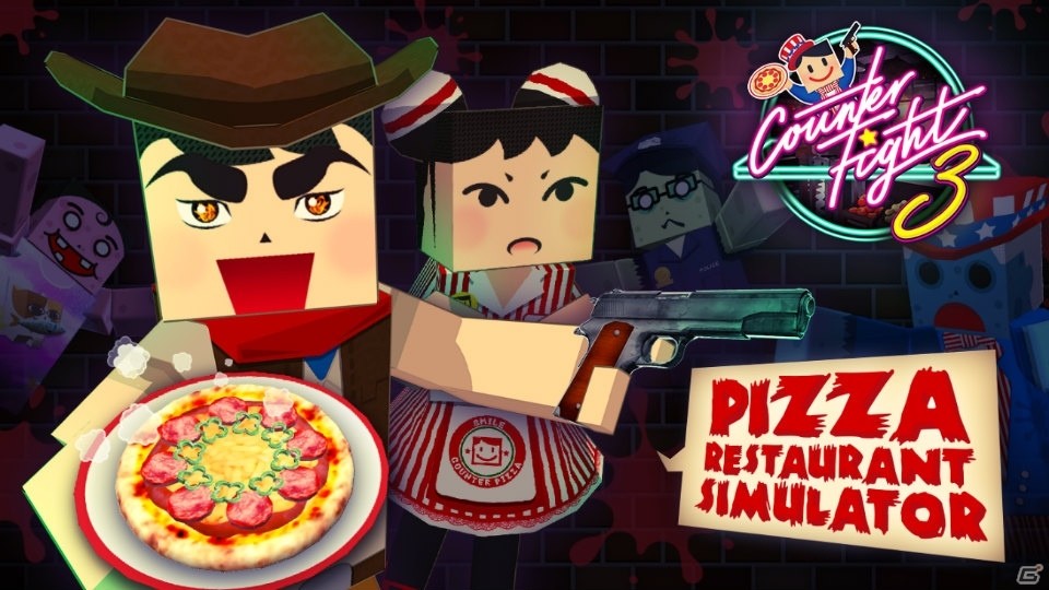 今度の舞台はピザ屋！ゾンビも登場するVRゲーム「Counter Fight3」がSteamにて配信スタートの画像1