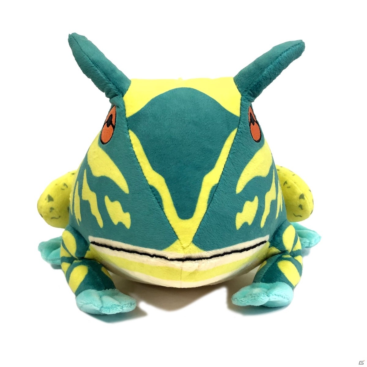 デスクの下に潜ませるとインパクト大！「モンスターハンター：ワールド」シビレガスガエルのぬいぐるみが発売の画像1