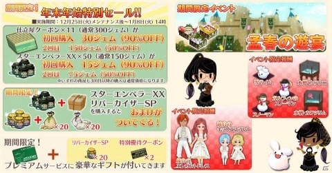 「ワールドネバーランド エルネア王国の日々」年末年始キャンペーン開始！の画像1