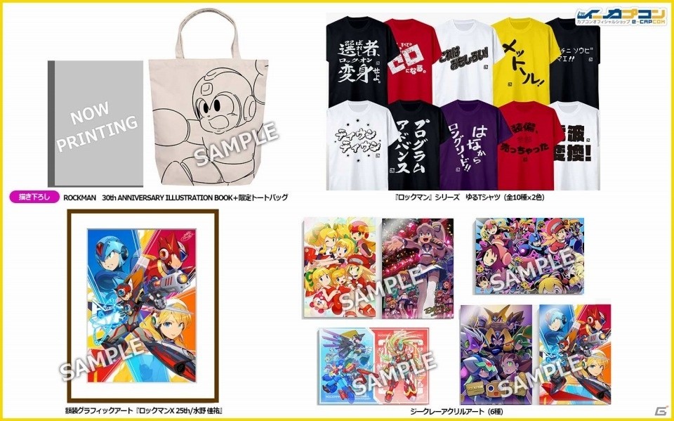 ロックマンX 25周年記念 額装グラフィックアート 受注生産品 イー