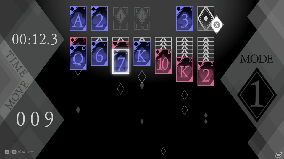 クールなデザインと落ち着いたサウンドでソリティアが遊べる「ソリティア クロンダイク BLACK」がSwitchにて配信開始！の画像2