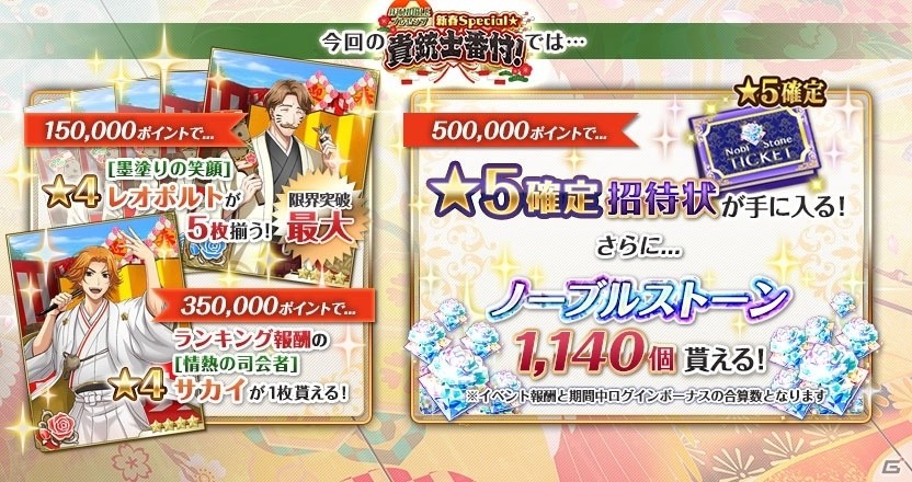 「千銃士」12月30日よりイベント「新春 Special☆貴銃士番付！」が開催！の画像7