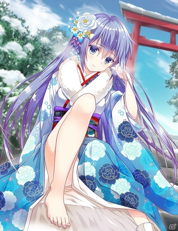 「アンジュ・ヴィエルジュ ～ガールズバトル～」年末年始の特別イベントにて「UR 蒼月紗夜【振袖】」が登場！の画像1